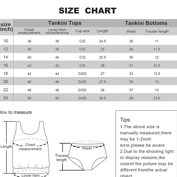 NWT Tankini Swimsuit Top Size 18 - Picture 5 of 7